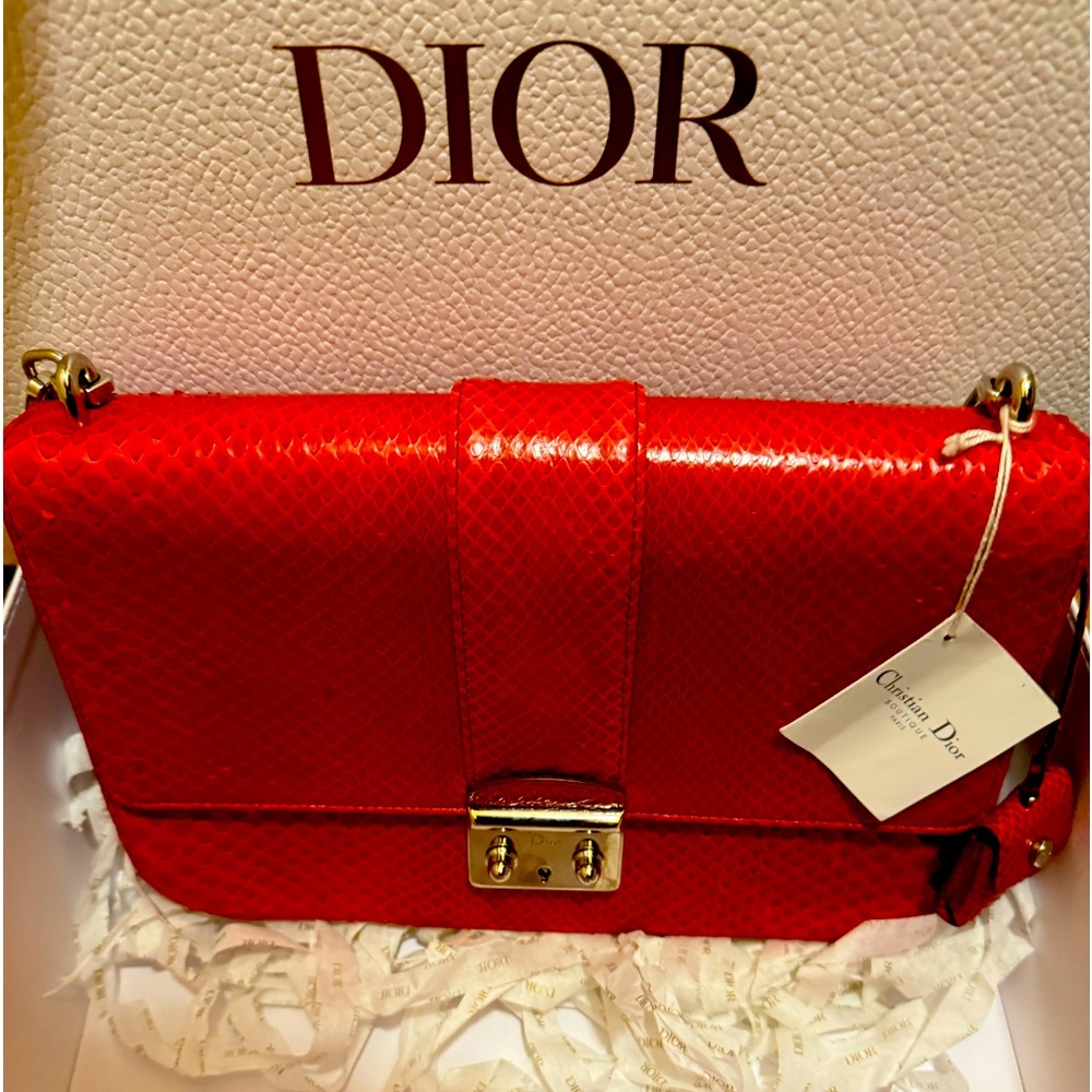 🛑Host Pick Miss Dior Python Flap Bag Link Chain